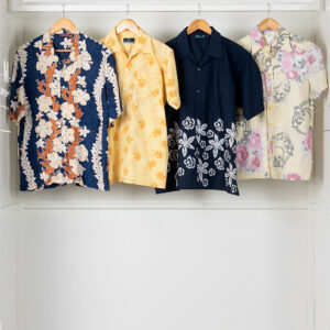 four vintage hawaiian shirts for man