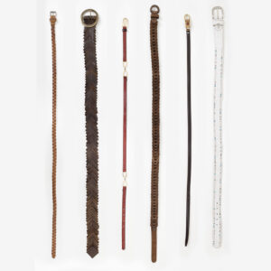 six leather women's vintage belts